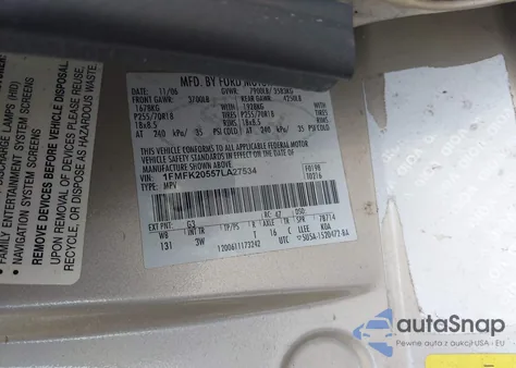 2007 Ford Expedition El Limited from USA, damaged, VIN 1FMFK20557LA27534